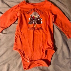 Okie Dokie 9m Unisex Happy Thanksgiving Onesie